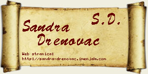 Sandra Drenovac vizit kartica